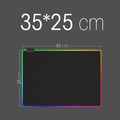 RGB Gaming Mouse Pad LED Light Mouse Pad Comfortable Non Slip Mice Mat Soft Mousepad Non-slip Rubber Base For PC Laptop Computer